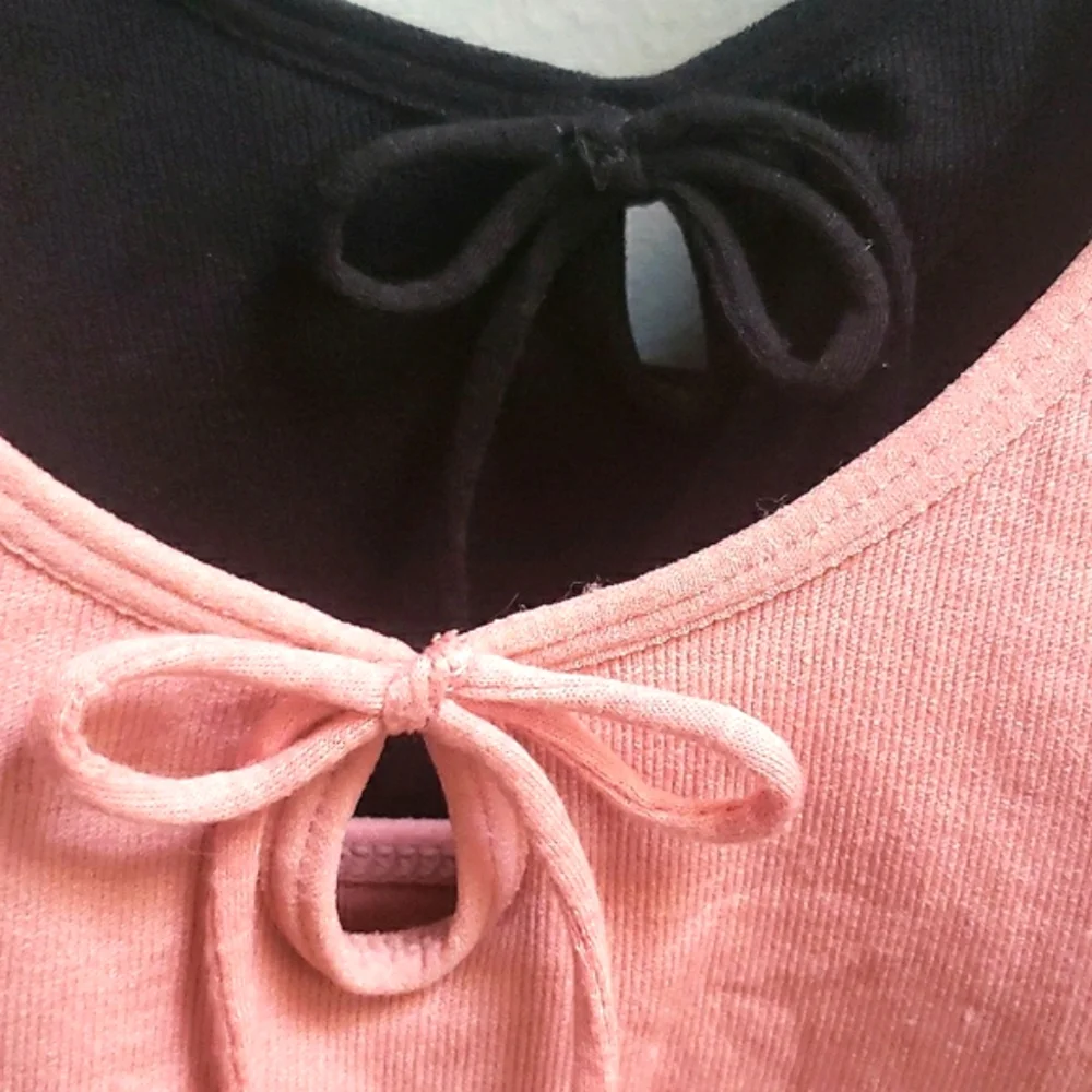 Marilyn Monroe 2-pack Long Line Bralette with Adjustable Straps Size L